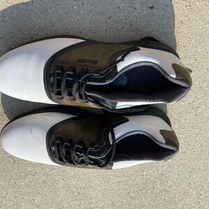 FootJoy Men's White and Brown Golf Shoes